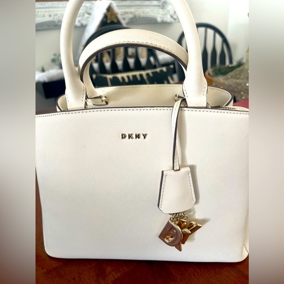 DKNY white purse. Like new. - Picture 1 of 8